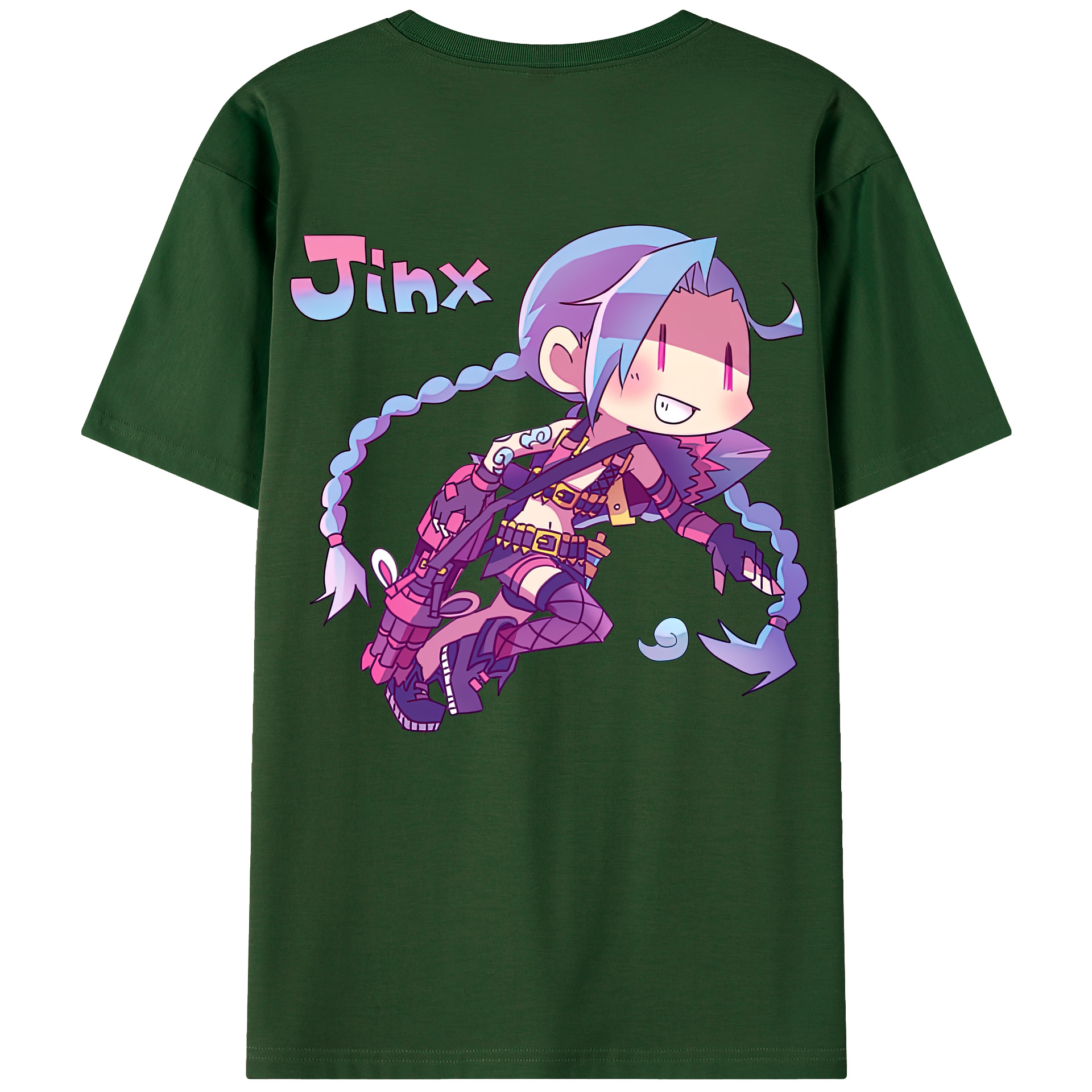 リーグ・オブ・レジェンド League of Legends LOL 綿100％半袖Tシャツ（背面プリント）